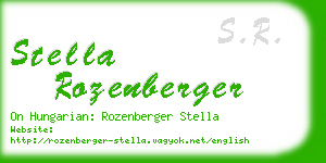 stella rozenberger business card